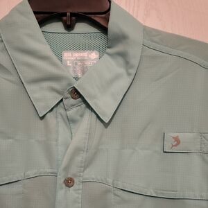 Reel Legends Seafoam Green Outdoor Shirt Fishing Mariner 2